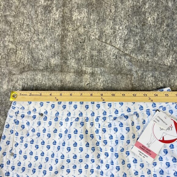 Intro Love the Fit Rose Skort 10P Petite Power Stretch Nautical Sailboat Print - Picture 6 of 16